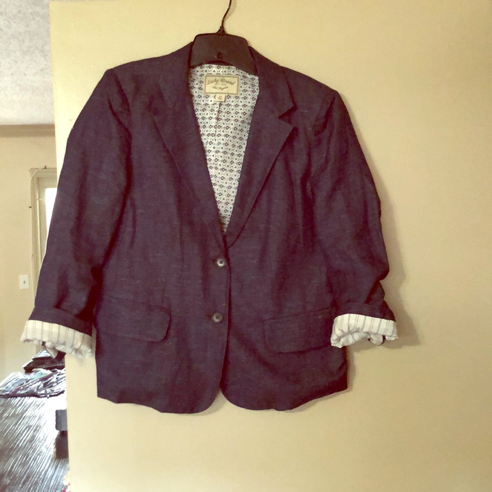 Lucky light denim blazer